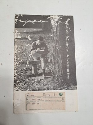 Vintage College Board Scores Achievements Tests Booklet