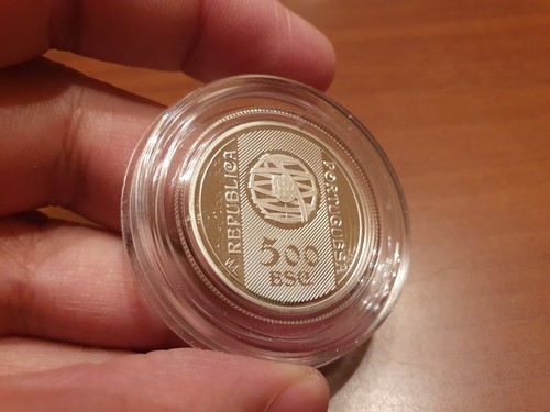 BANCO DE PORTUGAL PORTUGUESE 500 ESCUDOS 1996 SILVER PROOF COIN + CERTIFICATE - Picture 5 of 10
