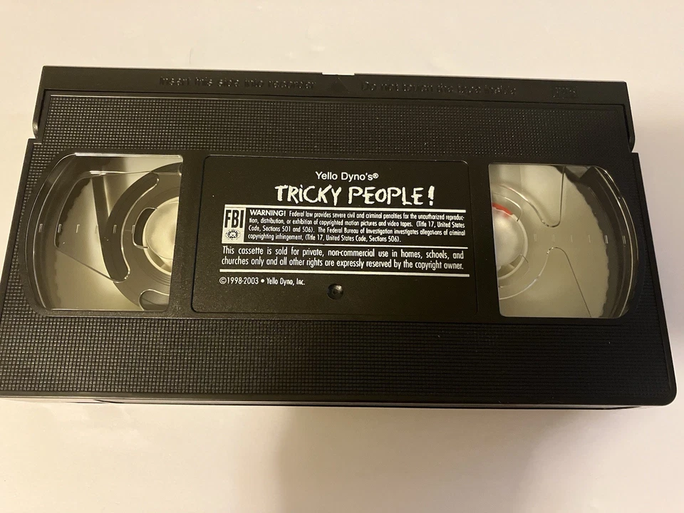 TRICKY PEOPLE VHS 1998 SAFETY RULES YELLOW DYNO KIDS CHAMPION REGINALD CHARMING - Image 2 of 4