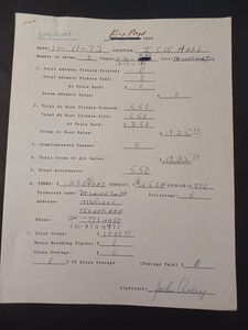Jackie Avery Signed 1972 King Floyd Contract - Texarkana, Texas Promoter