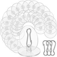 50 StüCk Deckenhaken Selbstklebend Transparent - Klebehaken Extra Stark FüR Balk