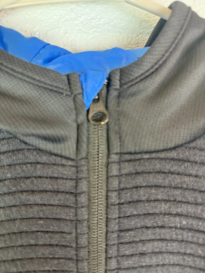 Chaqueta con Capucha Obermeyer Juvenil XL Negra Azul Cremallera Completa Con Capucha Polar Esquí al Aire Libre Foto 3 de 4