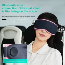 Smart Eye Massager:Bone Conduction Tech 5 Modes Bluetooth Music&Eye Care Sleep++