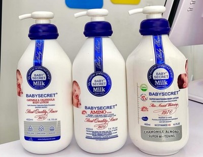 Baby Secret Aminosäuren/Hafermilch/Mandellotion und Duschgel und Öl