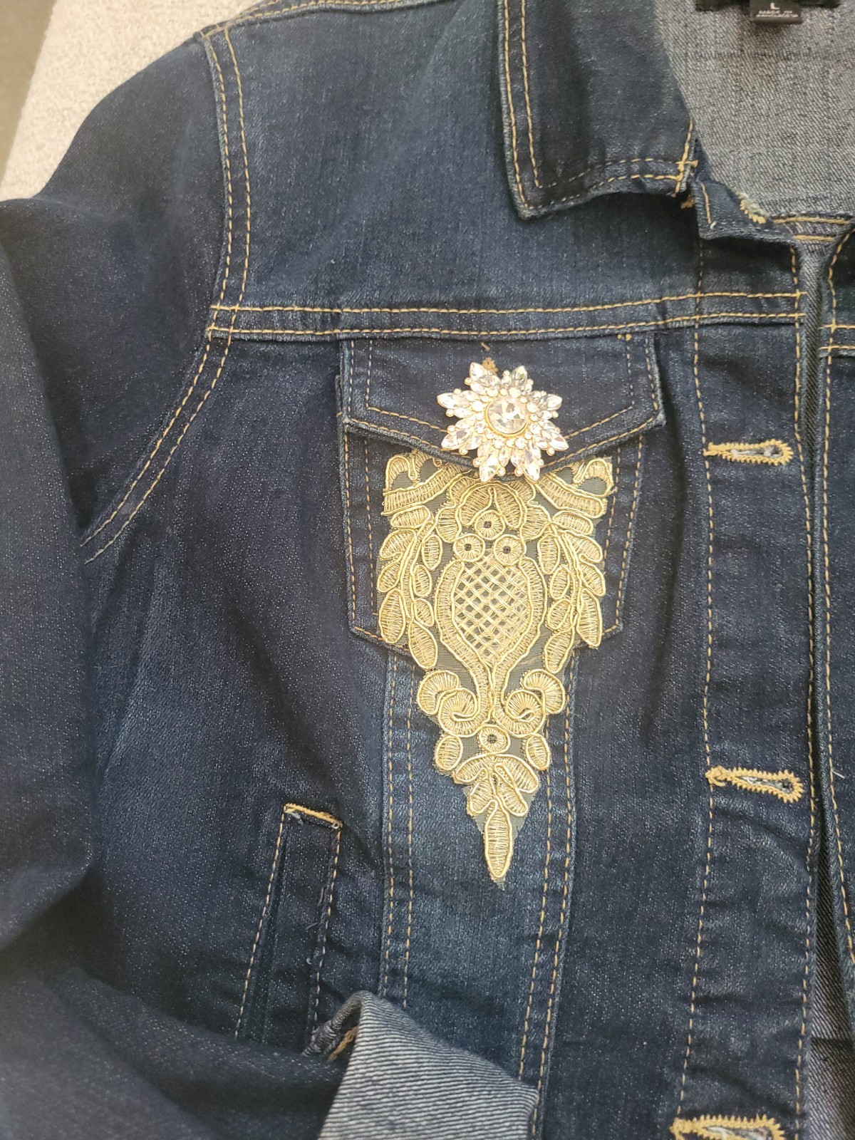 Upcycled Bling Jacket - image 2