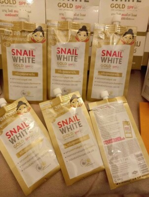 3 x SNAIL Namu Life Gold 24K Lipobelle Gesichtscreme LSF30 7ML Beutel