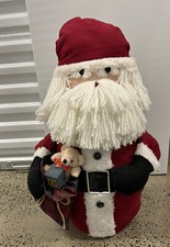 Handmade Vintage Standing Santa Claus Country Folk Art 23" tall