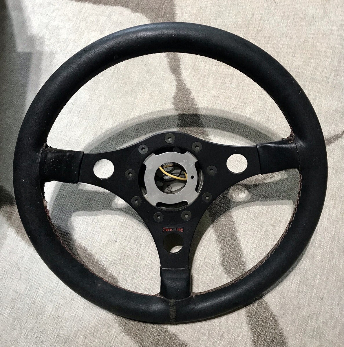 Formuling ステアリング Vintage FORMULING Leather Steering Wheel 14” Made in France
