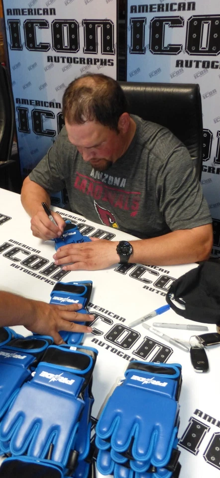 Mark Kerr Signed Replica Pride FC MMA Fight Glove BAS COA UFC Smashing Machine - Image 2 of 4