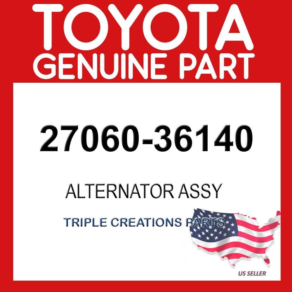 TOYOTA GENUINE 2706036140 ALTERNATOR ASSY 27060-36140 | eBay