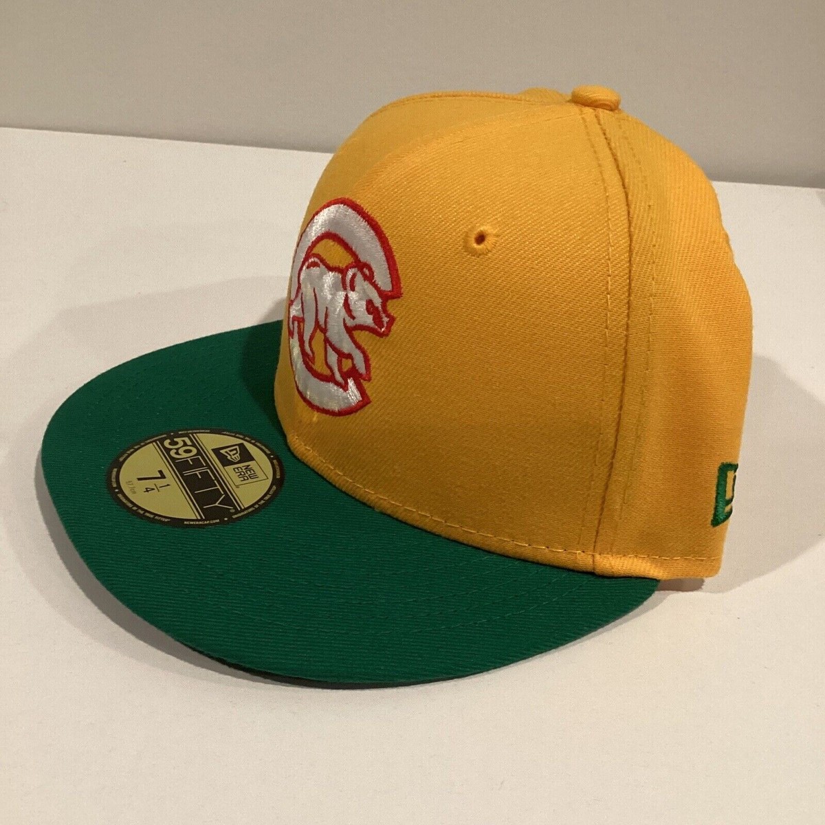 Chicago Cubs New Era 59FIFTY School Supplies Yellow Green