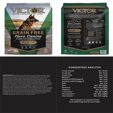 victor hero dog food 50 lb bag