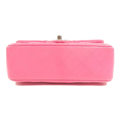 CHANEL CC SHW Mini Classic 20 Chain Shoulder Bag Lambskin Leather Pink - 第 4/14 張圖片