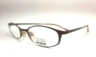 Coconuda 4 Eyeglasses Metal Brown Oval Narrow Lightweight Men Women