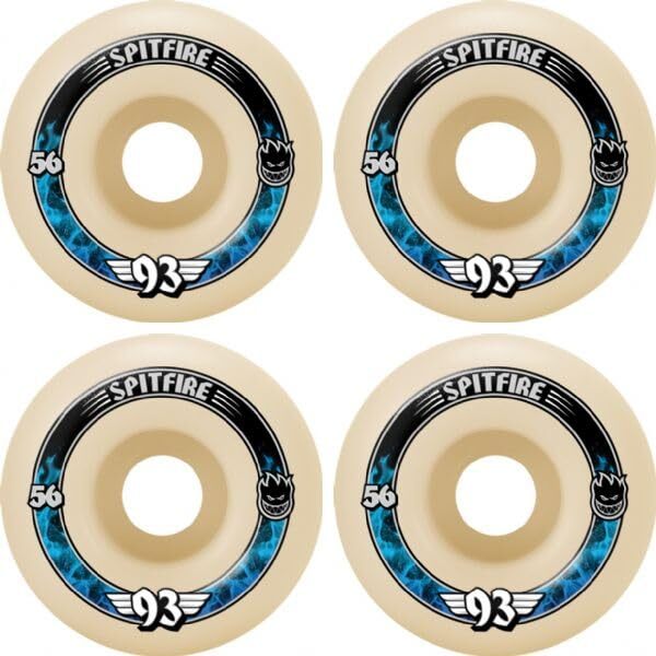 Spitfire Wheels Formula Four Radial Natural Skate Wheels 56mm 93a
