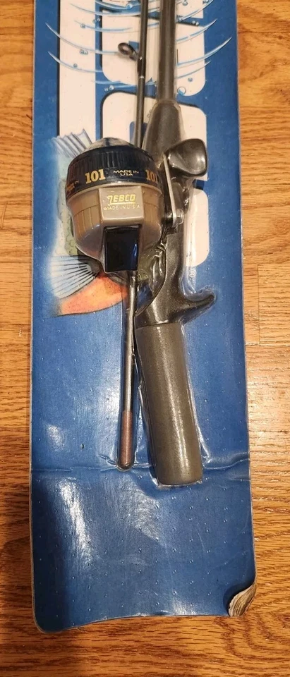 NOS Vintage 1992 Zebco 101 Spincast Combination Fishing Rod & Reel BRAND NEW USA - Image 2 of 4