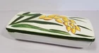Vintage Stangl Pottery  Trinket Tray / Cigarette Box with Lid Yellow Flowers