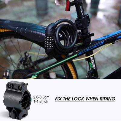 Antivol vélo Famanu avec code numérique, antivol à chiffres, vélo, 4 chiffres, antivol