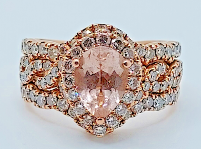 Neil Lane Morganite Morganite Set In White Gold NEIL LANE 14kt