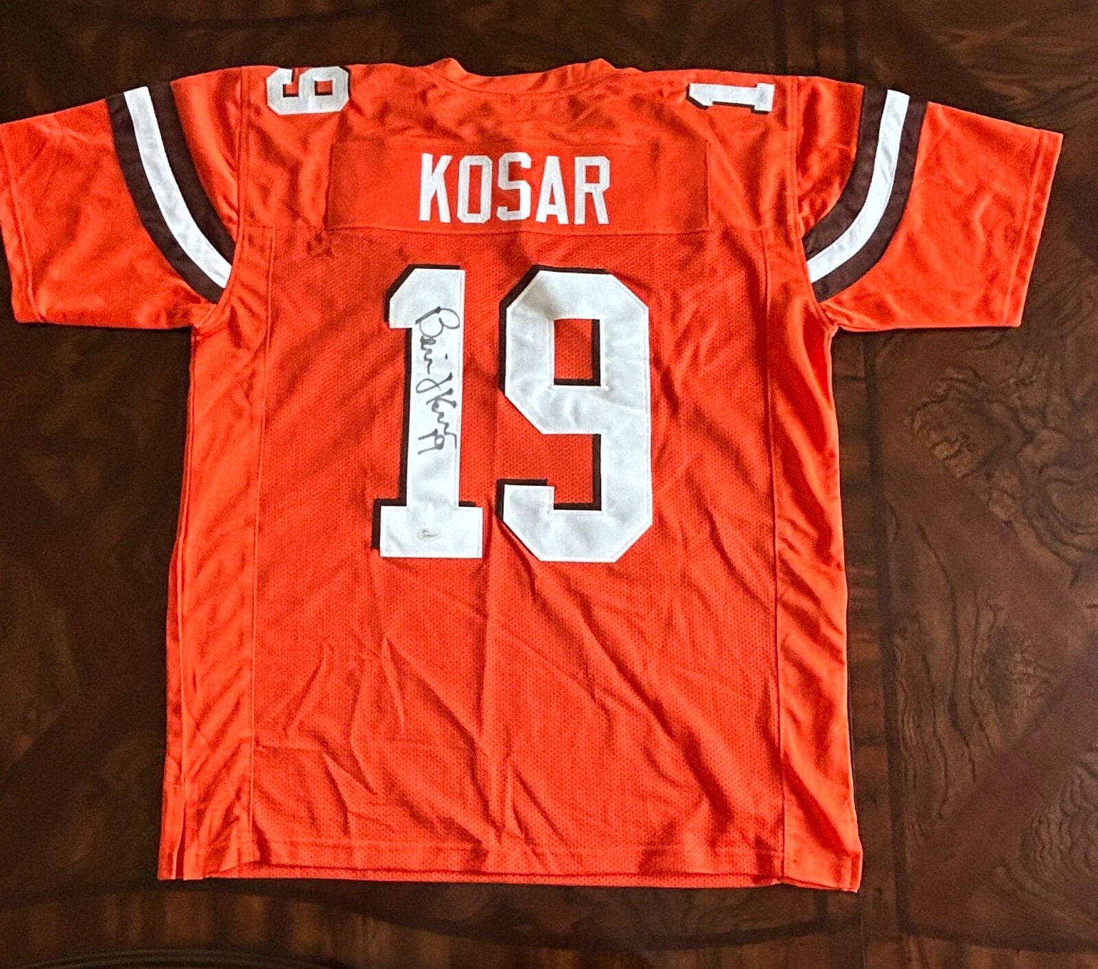 Bernie Kosar Autographed Signed Cleveland Browns Custom Jersey JSA Certified Auto 