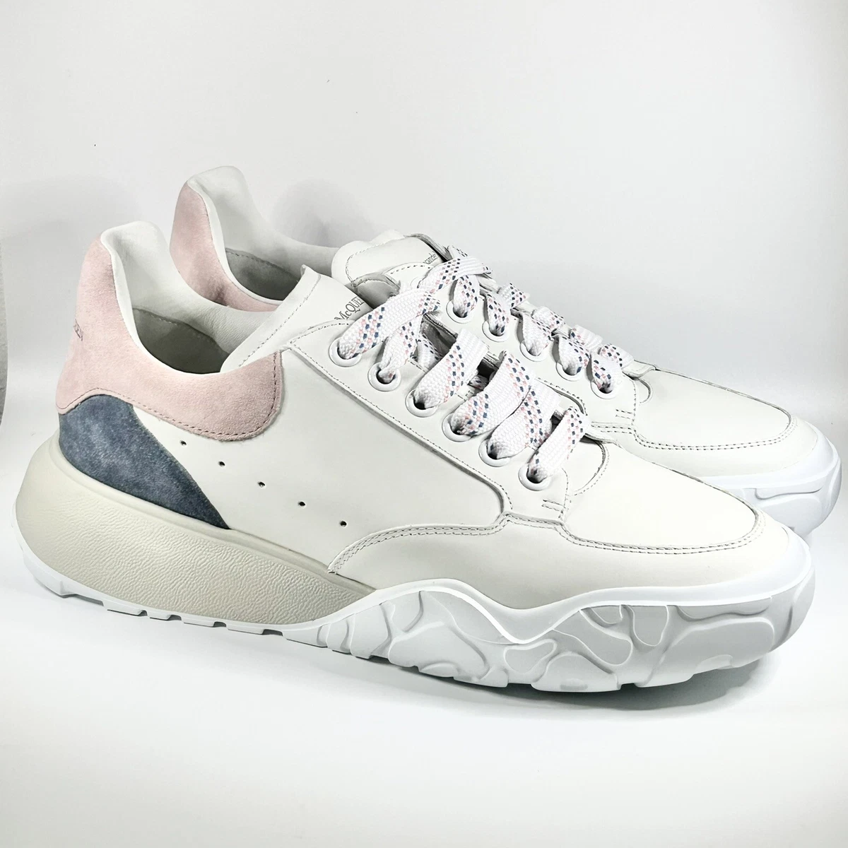 alexander mcqueen mixed media court sneakers