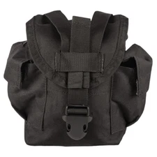 NEW Military Style Tactical Survival MOLLE 1 qt Canteen Cover Pouch SWAT BLACK
