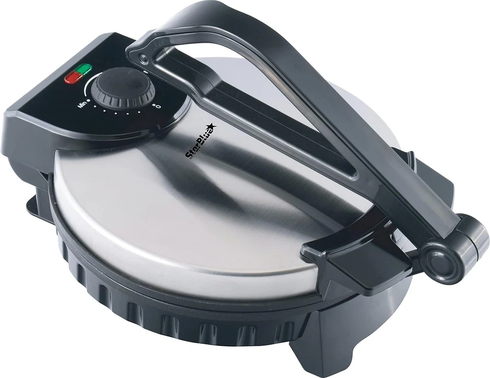 StarBlue 10" Roti Maker + FREE Warmer | Non-Stick Chapati Press | 1200W UK Plug - Image 4 of 4