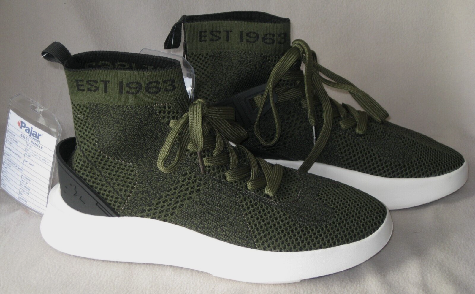 SAOLA SNEAKERS HI PAJAR OLIVE EXO MAGLIA LEGGERA TAGLIA 9 9 5 EUR 42