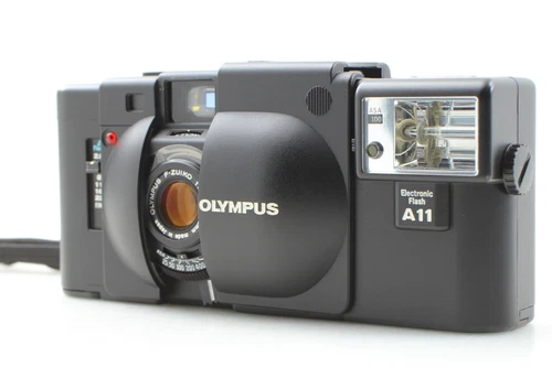 [Exc+5] Tested works Olympus XA2 W/ A11 Point & Shoot 35mm Film Camera JAPAN