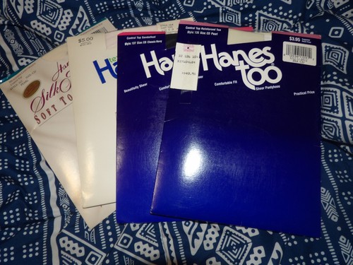 Lot Of 4 Hanes Too/Hanes Opaques Pantyhose Size CD Mixed Colors See Description - Picture 1 of 9