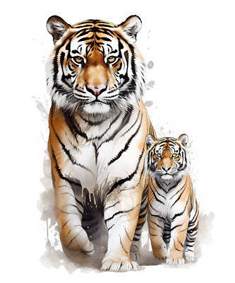 Autoaufkleber Sticker Tiger Aufkleber 9X9 cm