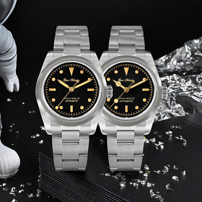 Stainless Steel San Martin Retro Datejust San Martin SN0005-G-B3