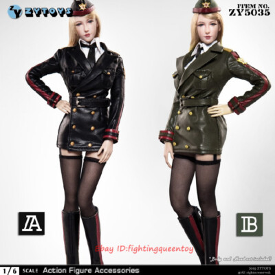 1/6 ミリタリー レディースミッション フィギュア 素体＋装備セット② ZYTOYS 1/6 Female Military Uniforms Leather Suit Accessories No