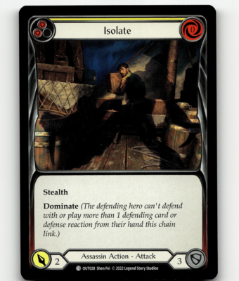 Flesh And Blood Isolate (Yellow) Outsiders Common Flesh And Blood Isolate (Yellow) Outsiders Common