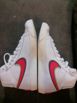 nike blazer mid 77 infinite white bright crimson blue void