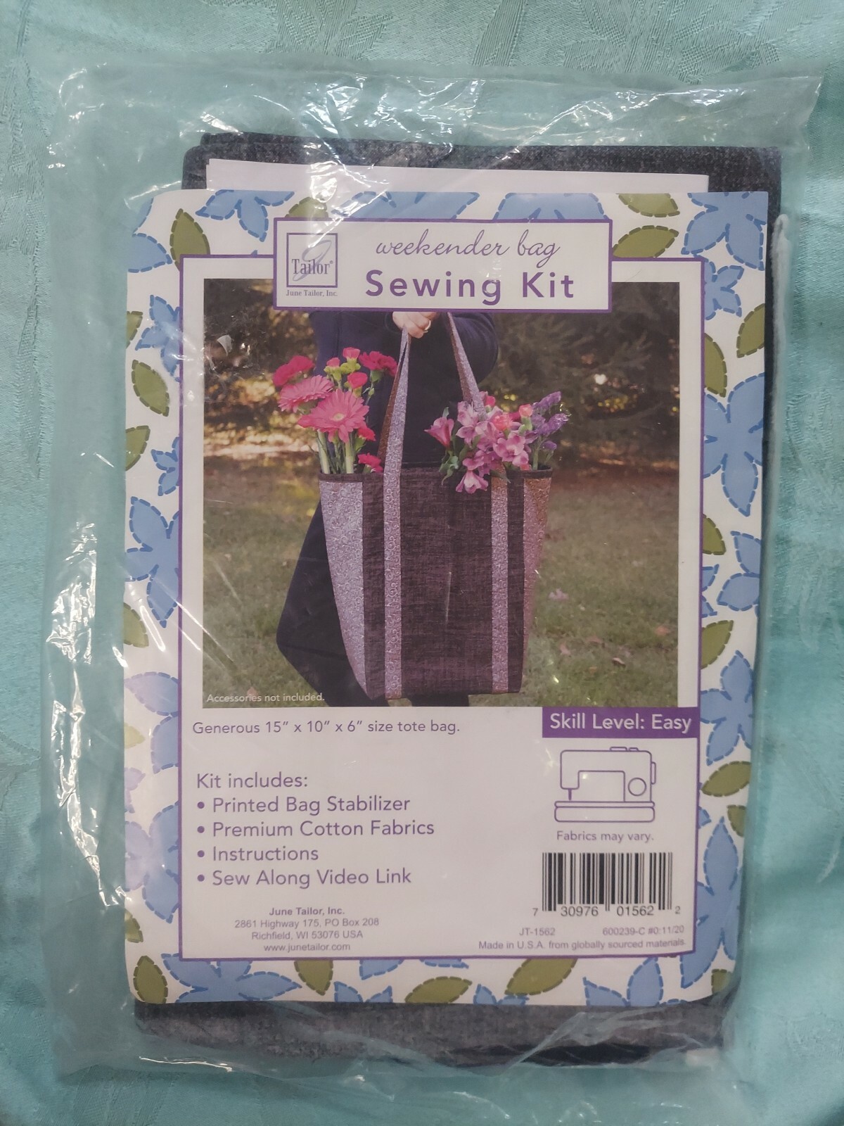 New Weekender Bag Sewing Kit June Tailor 15" x 10" x 6" Tote Bag eBay