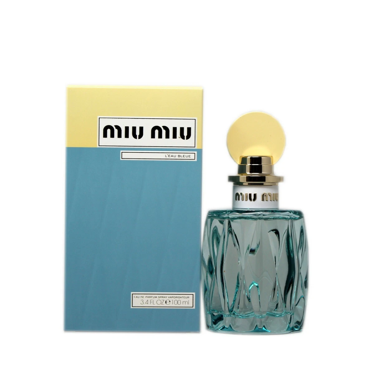 MIU MIU L'EAU BLEUE EAU DE PARFUM SPRAY 100 ML/3.4 FL.OZ. NIB