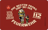 FrüHstüCksbrettchen Bester Papa - Feuerwehr - GrößE 14,2X23,3