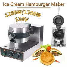 Hamburger Maker Burger Machine Ice Cream Waffle Maker UFO Panini Press Baking US
