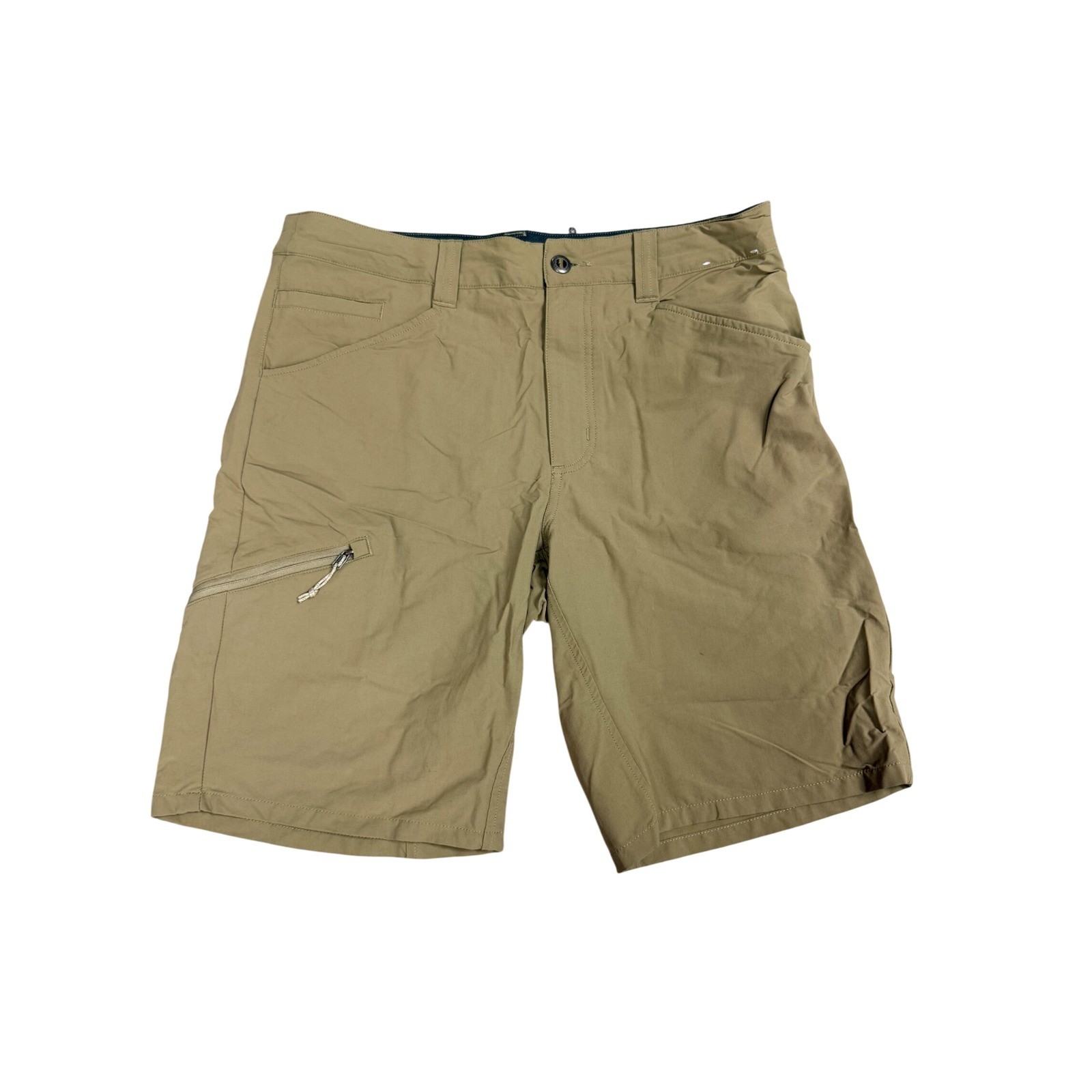 Patagonia Mens Quandary Shorts Tan Khaki Hiking Outdoor Stretch Size 32
