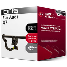 Für Audi Q7 4L (Oris) Anhängerkupplung abnehmbar + E-Satz 13pol spezifisch neu