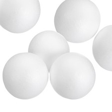 6 Pcs White Foam Balls 2.2 Inch Polystyrene Foam Ball for Crafts