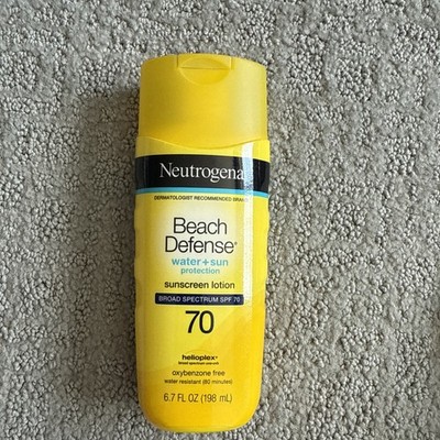 Neutrogena Beach Defense Sunscreen Lotion Broad Spectrum SPF 70 6.7 oz Exp 11/27