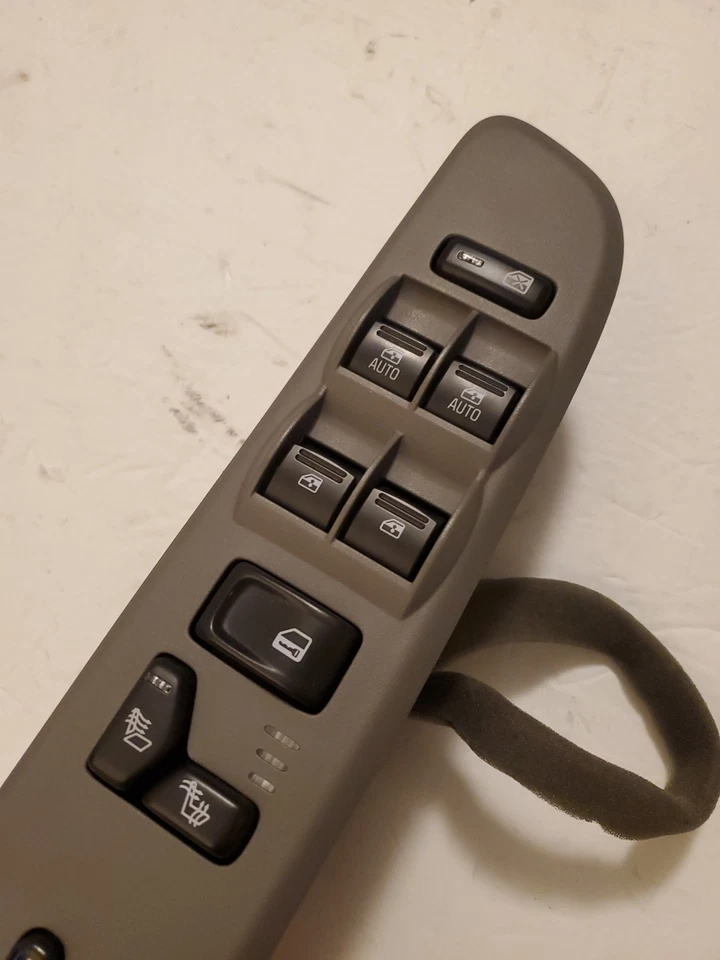 GMC Envoy 2006 2009 interruptor de ventana principal del conductor delantero izquierdo OEM 25866996 Foto 3 de 4