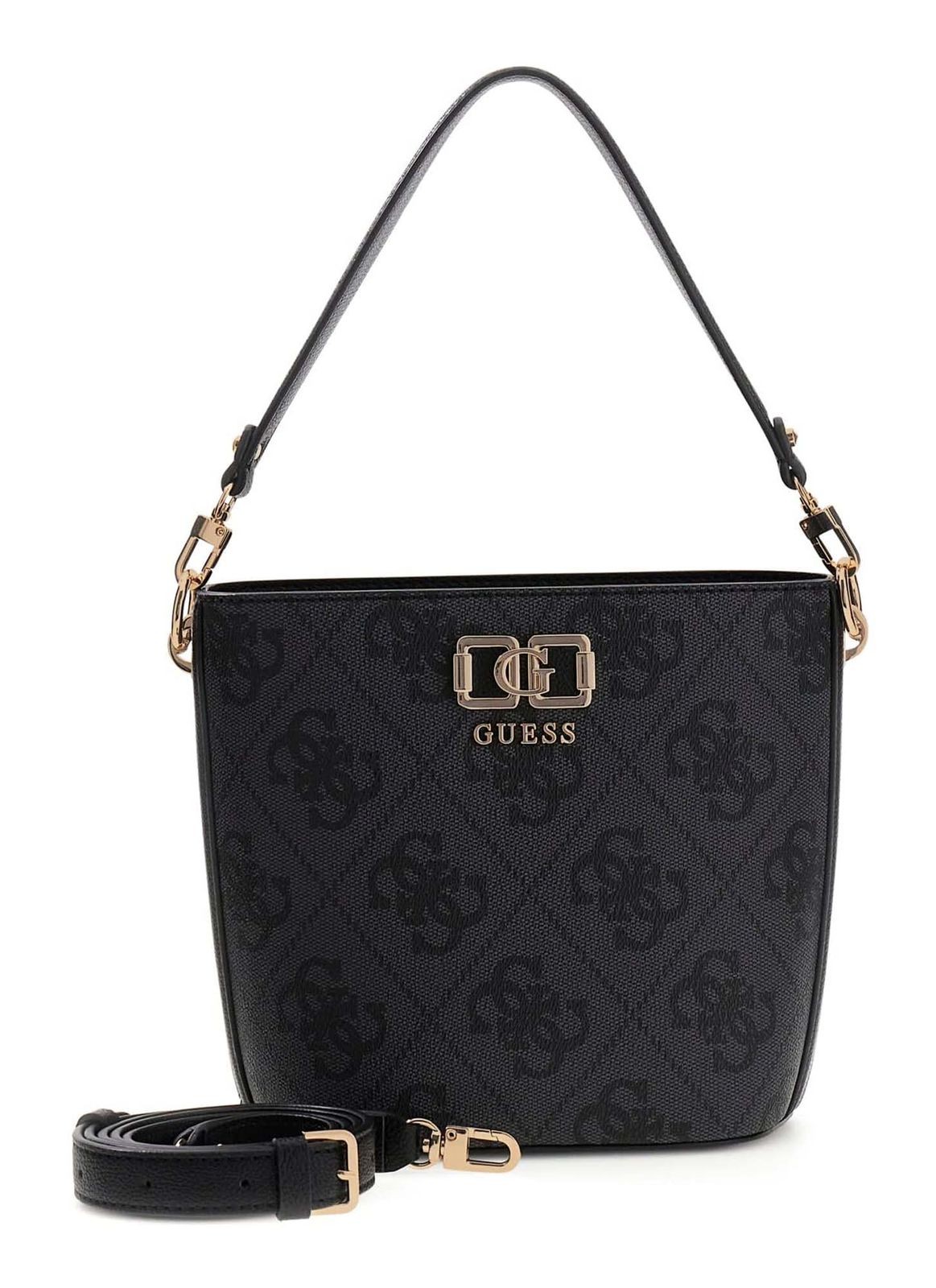 GUESS cross body bag Karnilla Logo Bucket Coal Logo