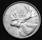 1962 25¢ silver coin that shows beautifully with excellent details    1.1