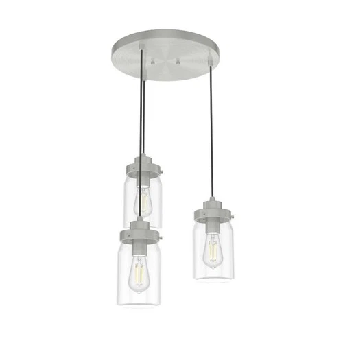 Hunter Fans - Devon Park 3-Light Round Cluster Pendant in Farmhouse Style-14.5 - Picture 1 of 2