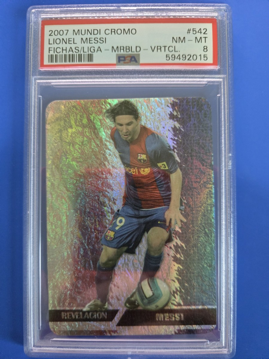 2007 Mundi Cromo 542 Lionel Messi Las Fichas De La Liga PSA 8 | eBay