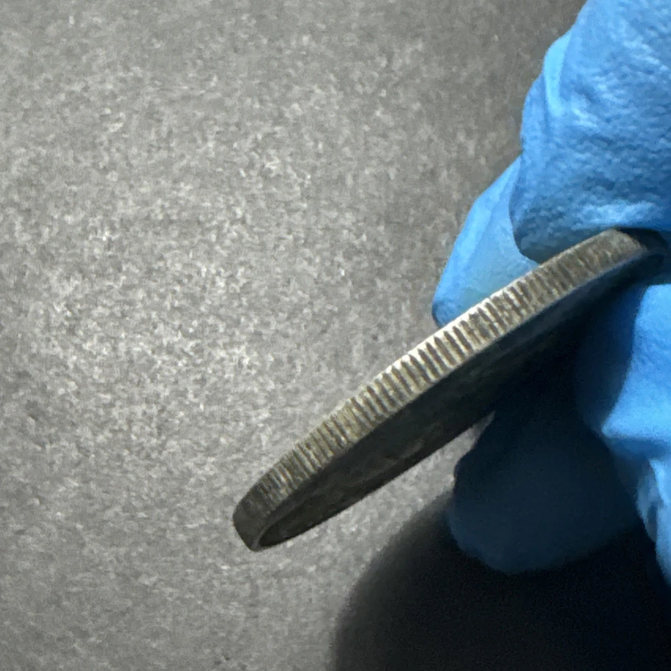 1907 China Kwangtong Double Dragon Silver Old Collectible Coin - Image 4 of 4