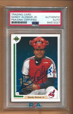 1991 Upper Deck #144 Sandy Alomar Jr. auto PSA authentic
